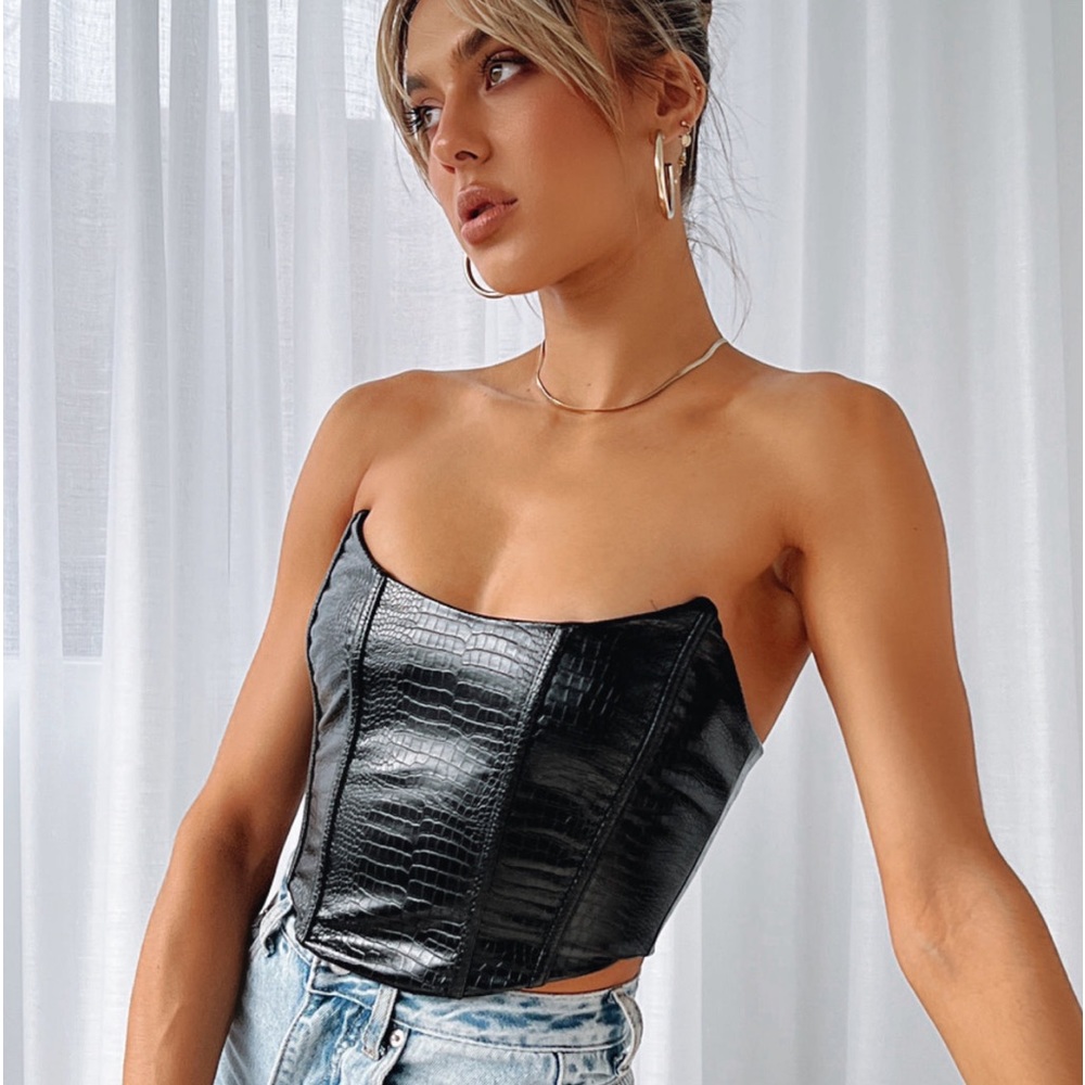 White Fox Bustier Top